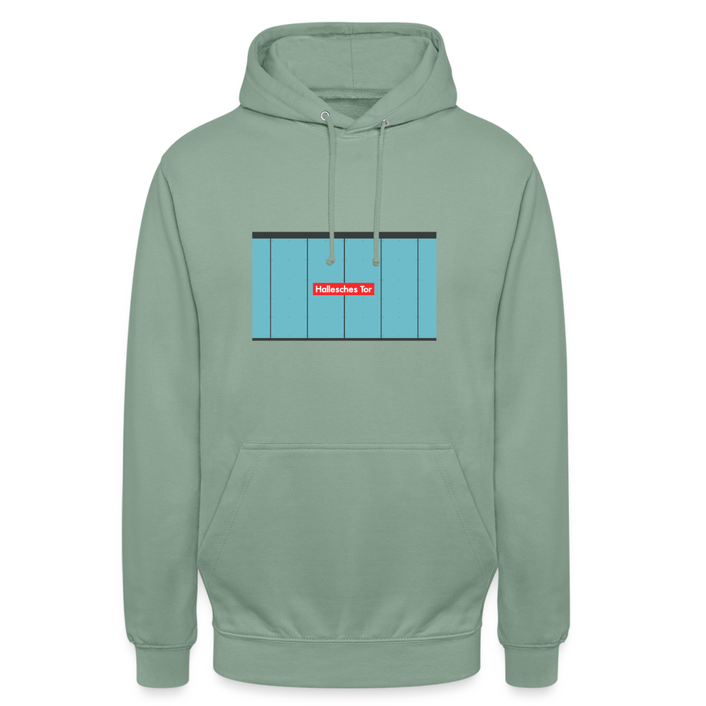 Hallesches Tor - Unisex Hoodie - Graugrün