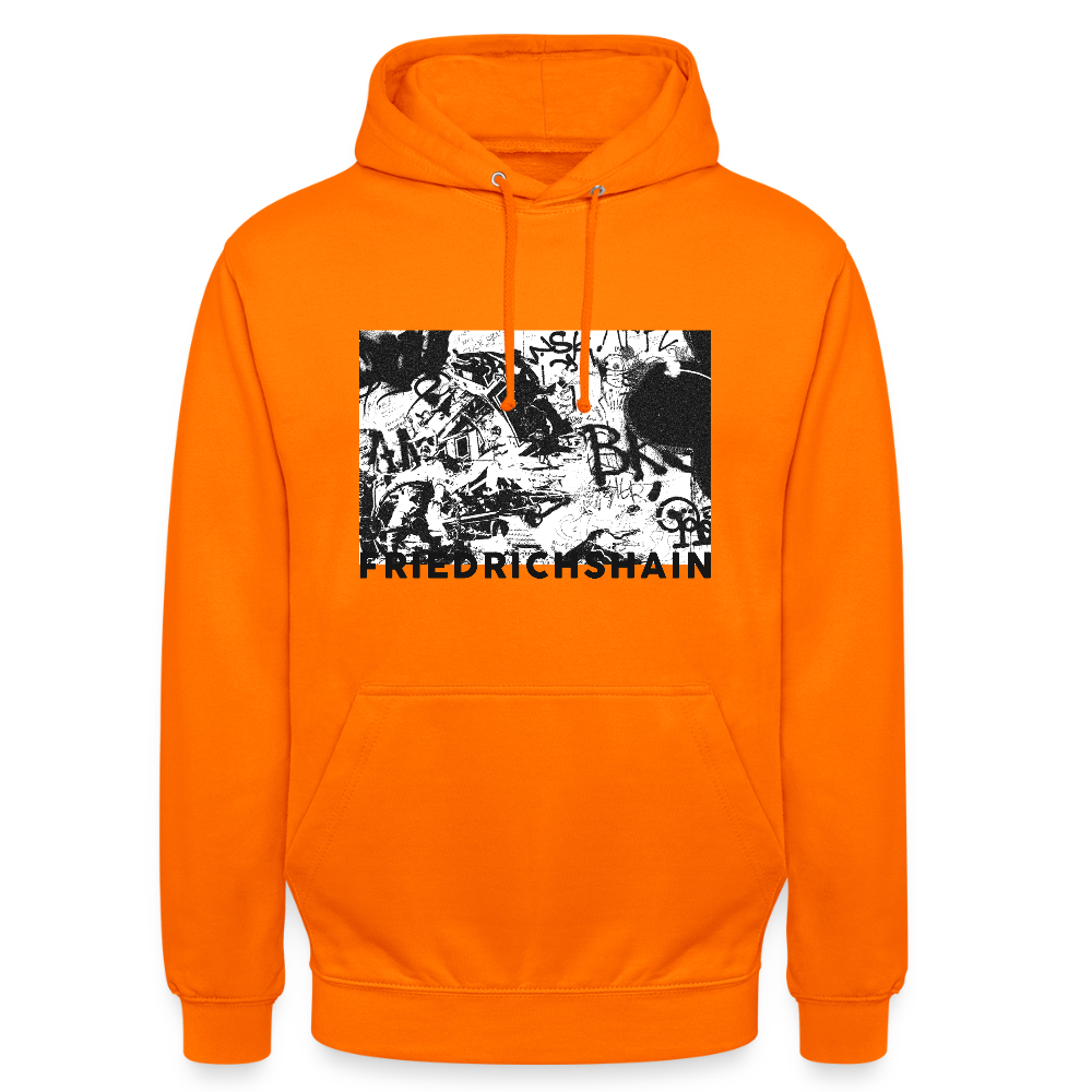 Friedrichshain Graffiti - Unisex Hoodie - Orange