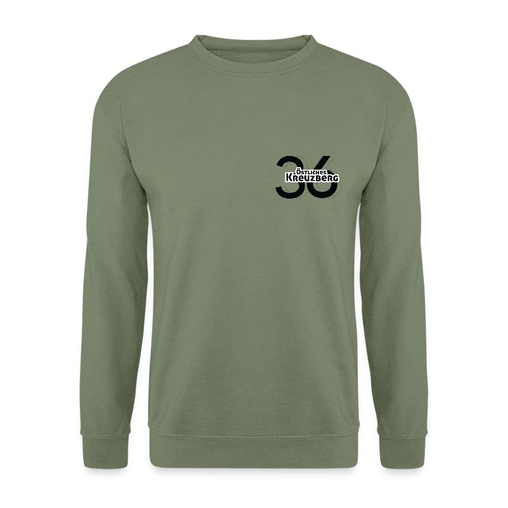 Östliches kreuzberg - Unisex Pullover - Armeegrün
