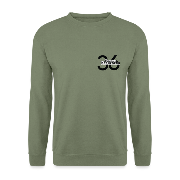 Östliches kreuzberg - Unisex Pullover - Armeegrün