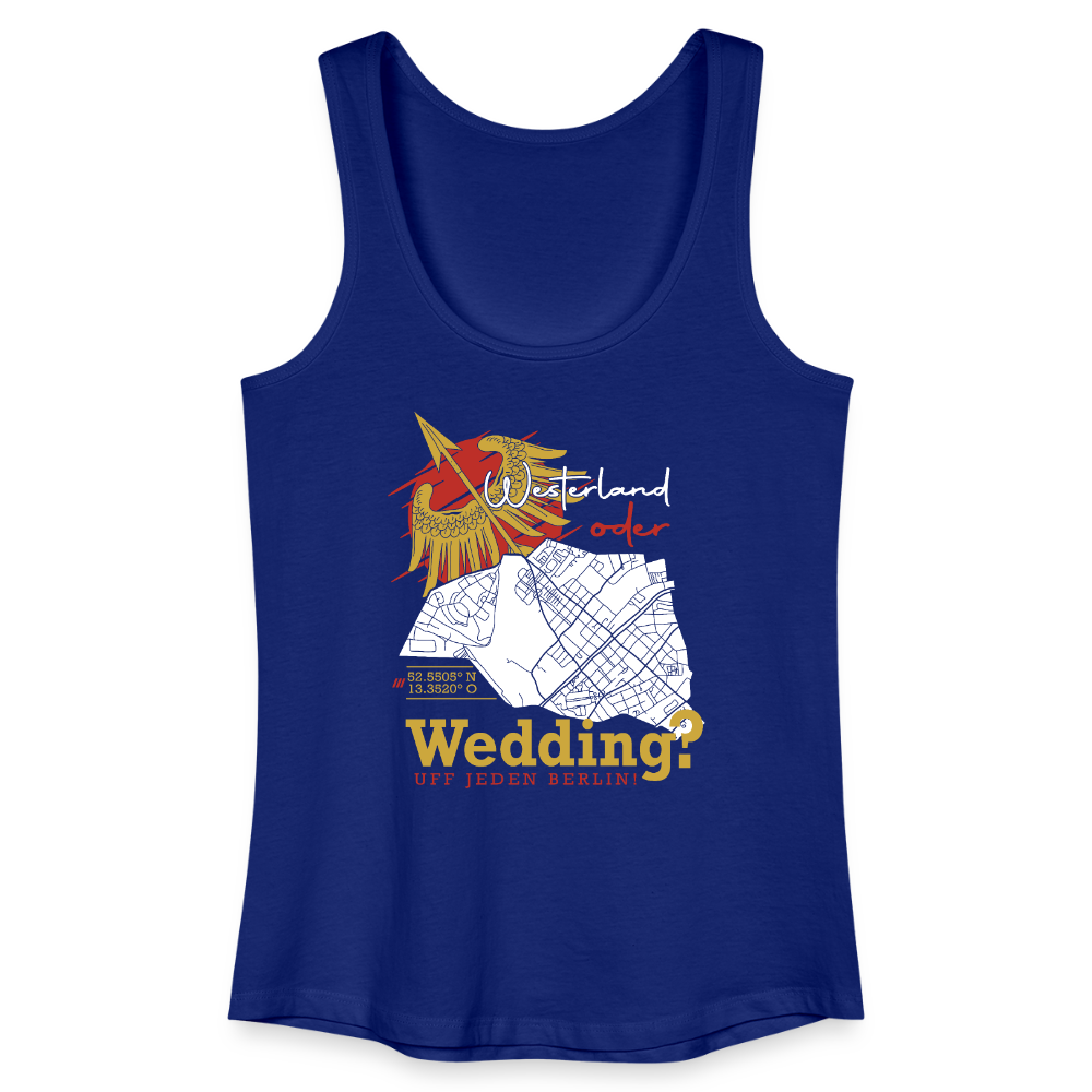 Westerland oder Wedding - Frauen Bio Tank Top - Königsblau