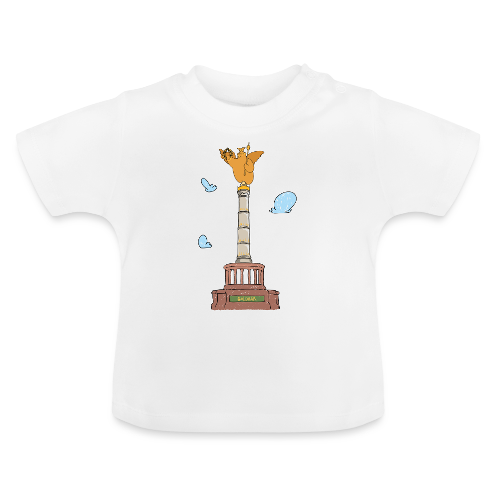 Gold Bär - Baby T-Shirt - Weiß