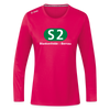 S2 - Frauen Sport Langarmshirt - dunkles Pink