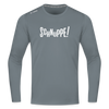 Schnuppe! - Männer Sport Langamshirt - Grau