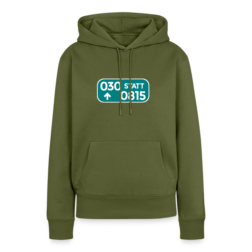 030 statt 0815 - Frauen Premium Hoodie - Khaki