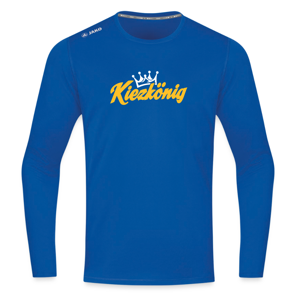 Kiezkönig - Männer Sport Langamshirt - Royalblau