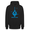 Berlin Stars - Blau - Unisex Hoodie - Schwarz
