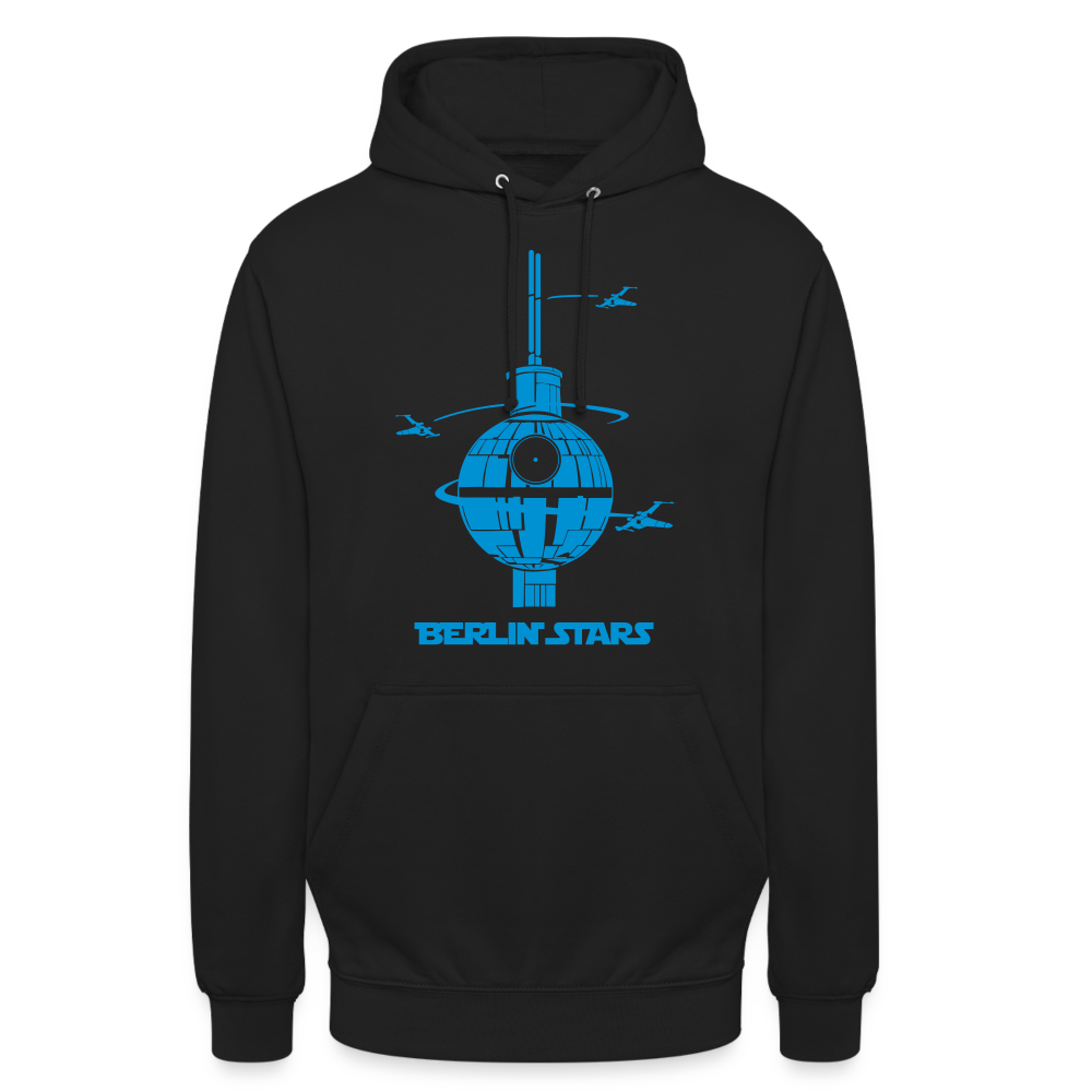 Berlin Stars - Blau - Unisex Hoodie - Schwarz