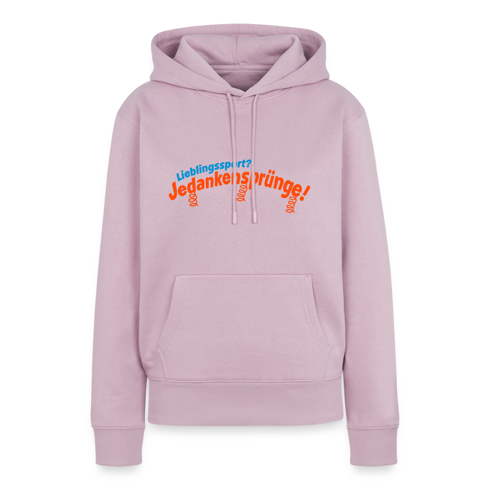 Lieblingssport? Jedankensprünge! - Frauen Premium Hoodie - Altrosa