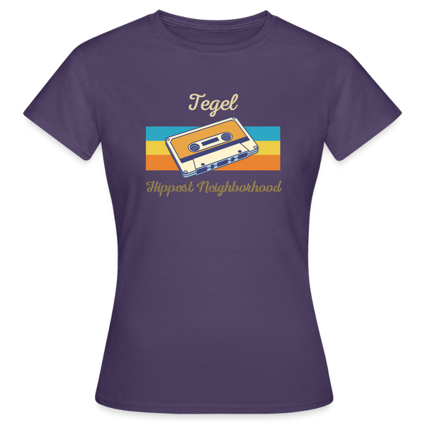 Tegel Hippest Neighborhood - Frauen Premium T-Shirt - Dunkellila