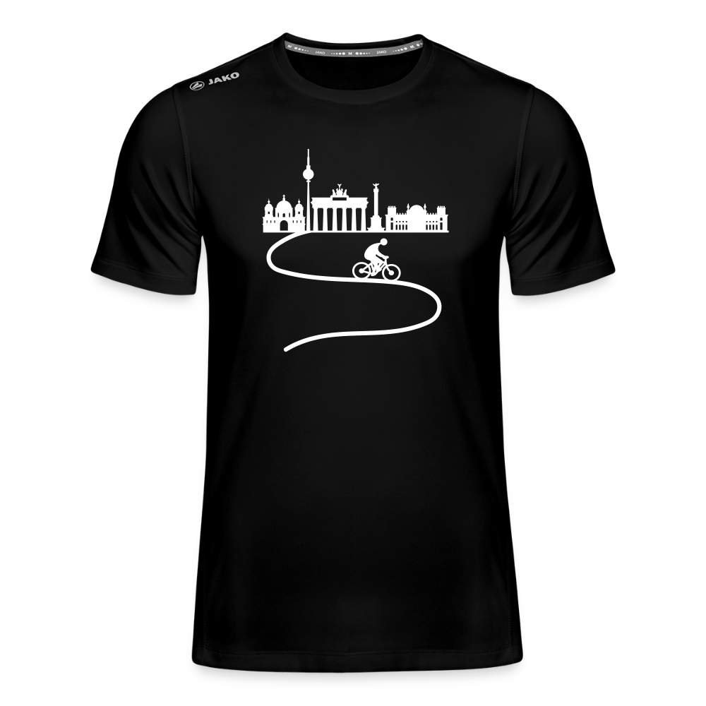 Aus der Stadt radeln - Männer Sport-Shirt - Schwarz
