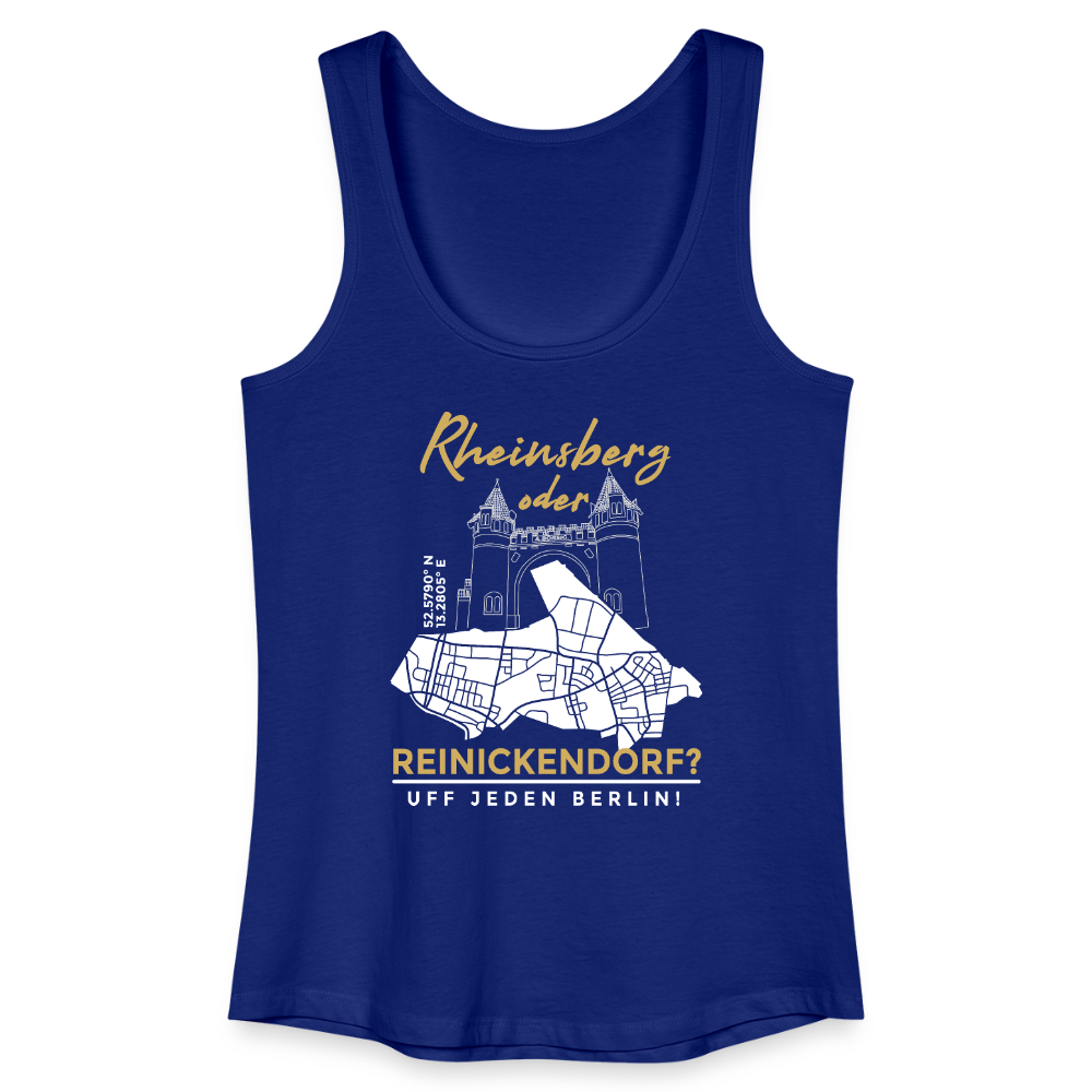 Rheinsberg oder Reinickendorf - Frauen Bio Tank Top - Königsblau