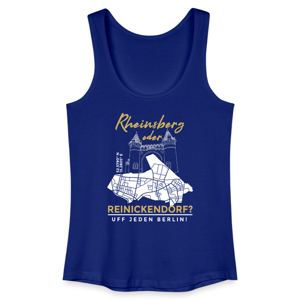 Rheinsberg oder Reinickendorf - Frauen Bio Tank Top - Königsblau