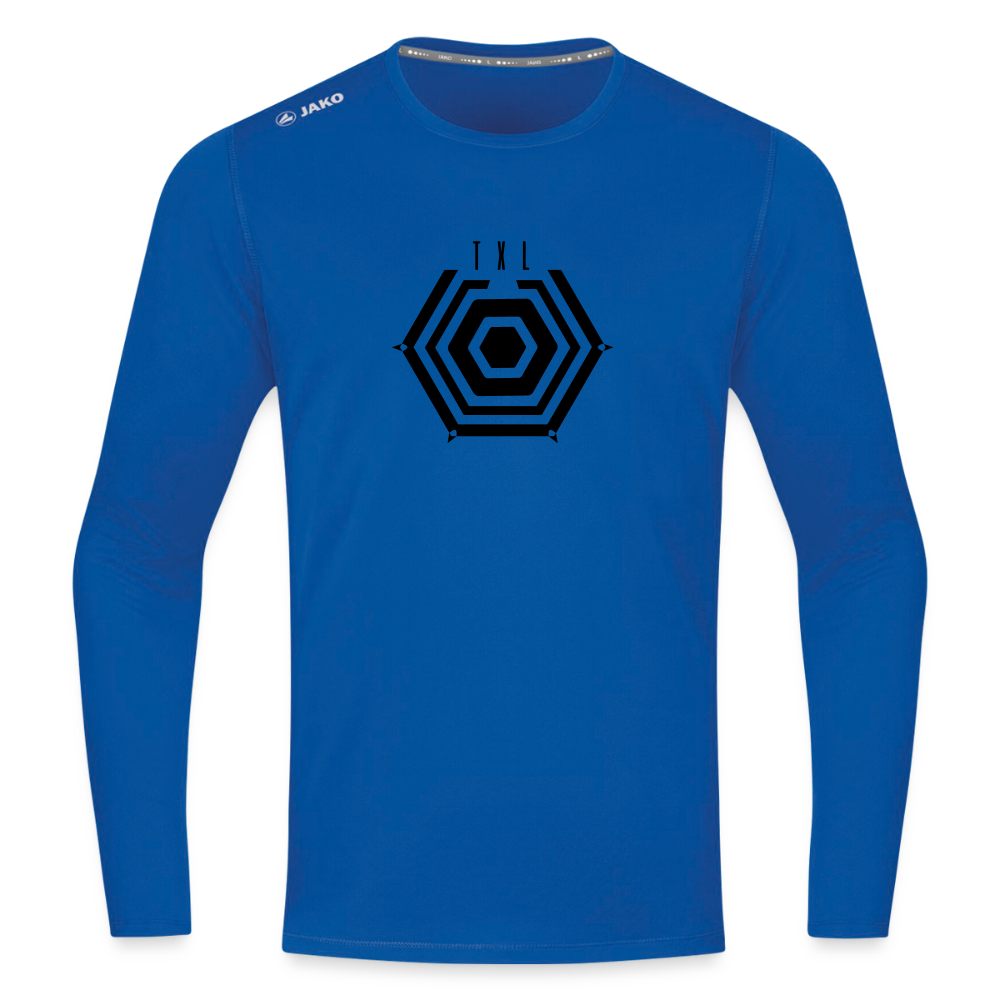 Tegel TXL Umrisse - Männer Sport Langamshirt - Royalblau