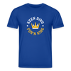 Keen Ding für'n King - Unisex Bio T-Shirt - Dunkelblau