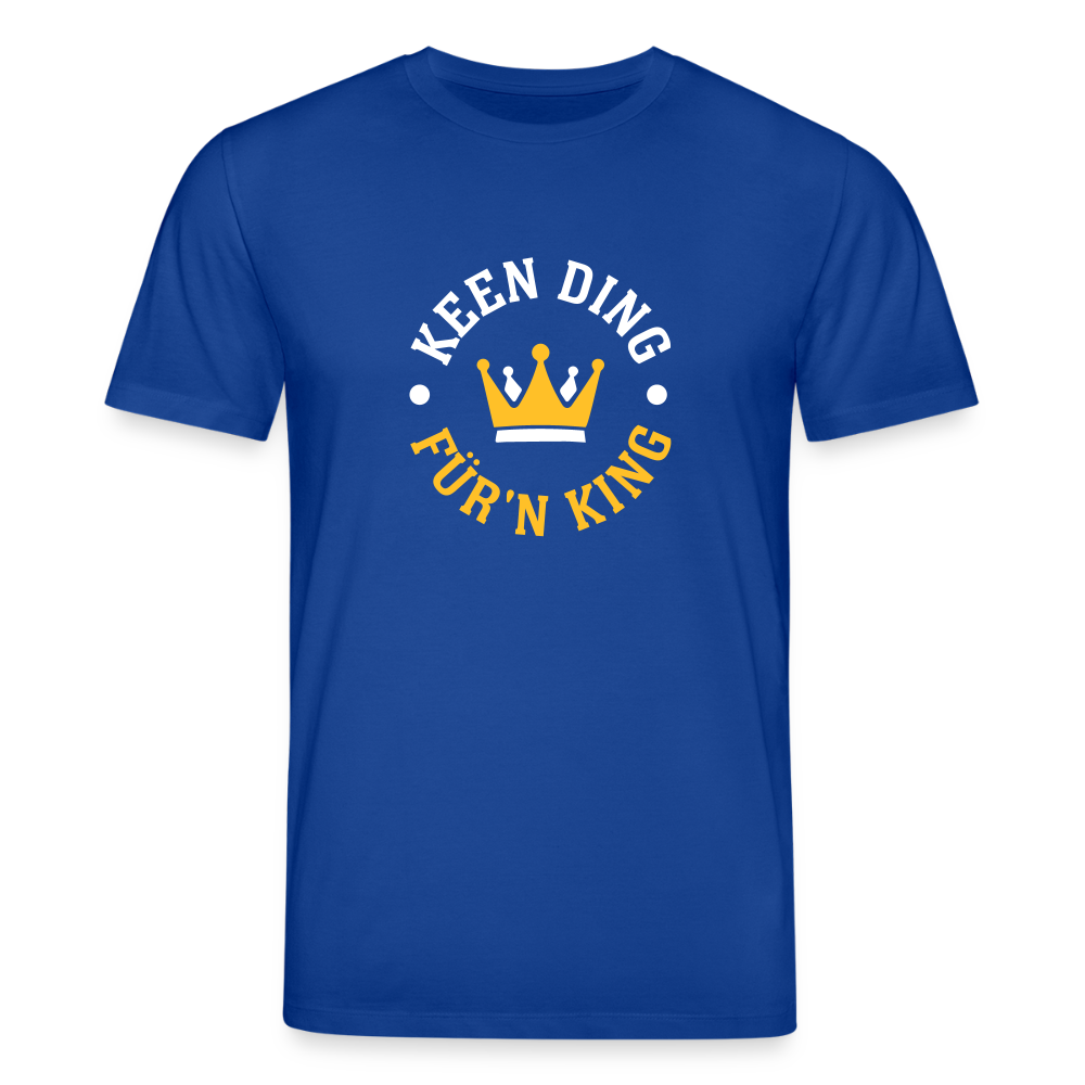 Keen Ding für'n King - Unisex Bio T-Shirt - Dunkelblau