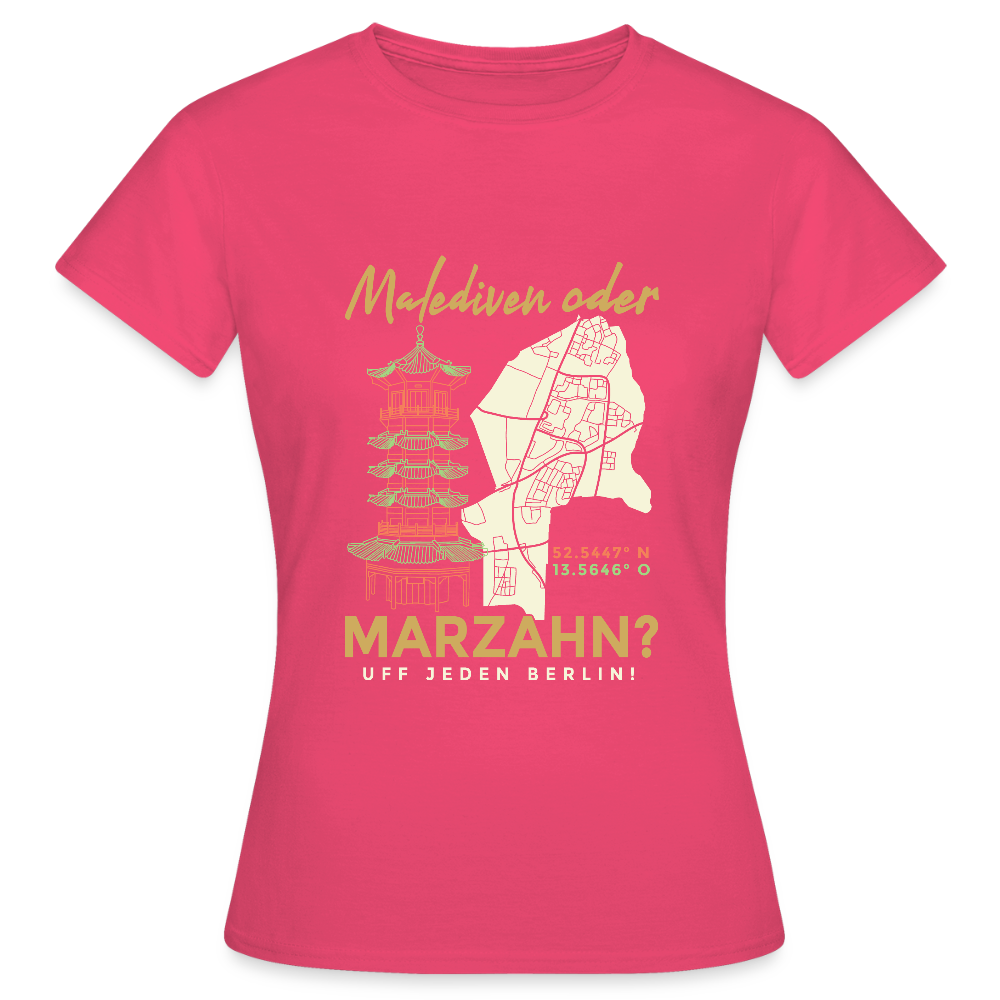 Malediven Oder Marzahn - Frauen Premium T-Shirt - Azalea