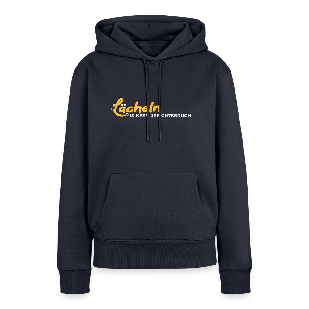 Lächeln is keen Jesichtsbruch - Frauen Premium Hoodie - Navy