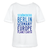 Schöneberg Planet Earth - Relaxed Rundhals Frauen Bio-T-Shirt - Weiß