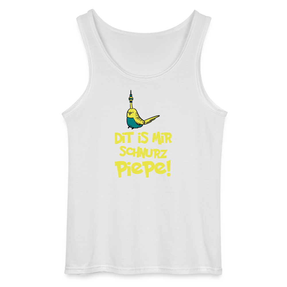 Schnurz Piepe mit Piep - Männer Tank Top - Weiß