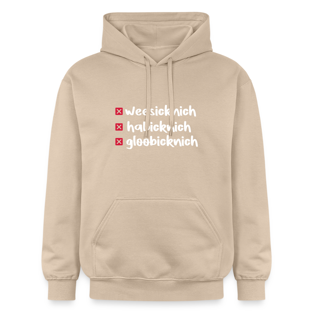 weesicknich, habicknich, gloobicknich - Hoodie - Sand