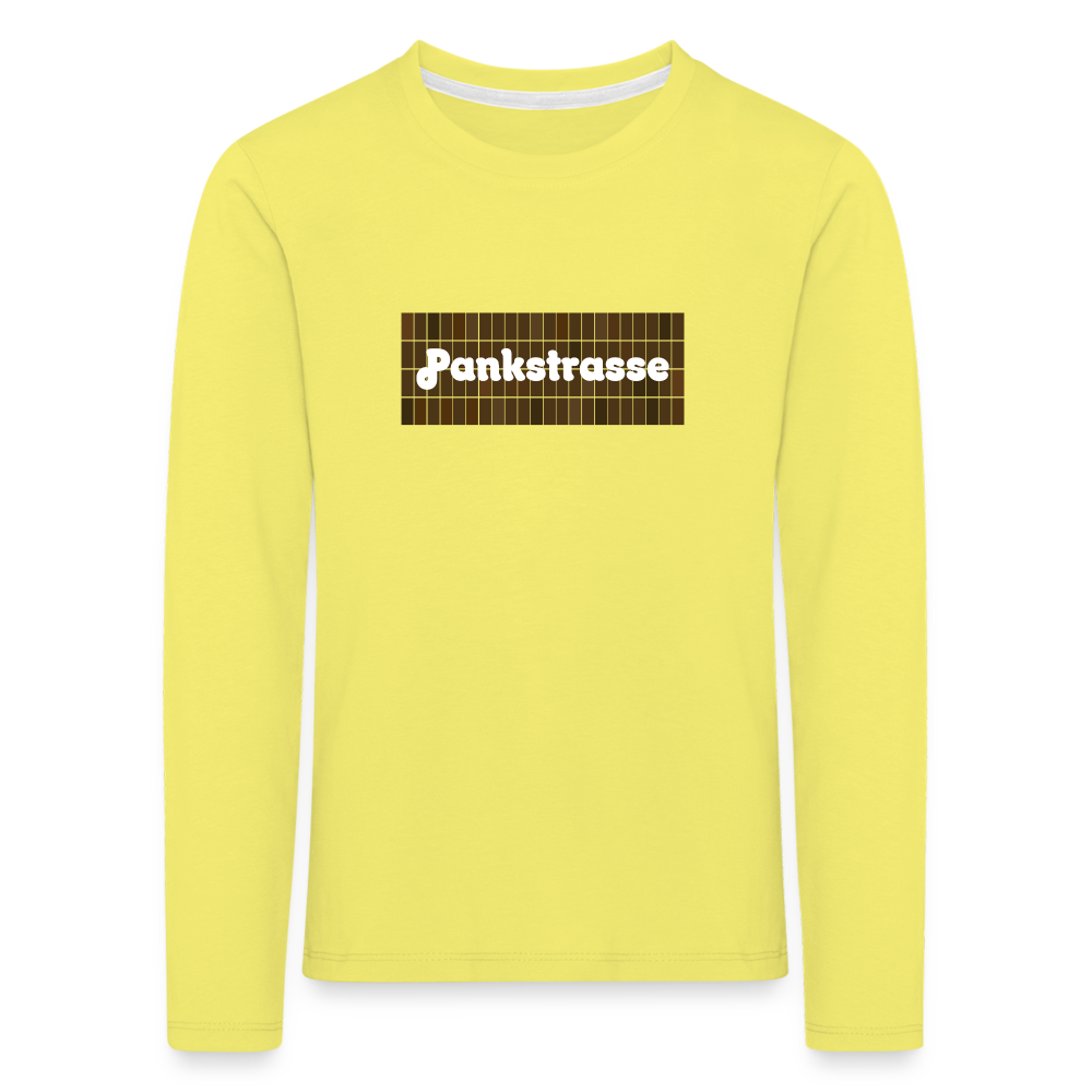 Pankstrasse - Kinder Langarmshirt - Gelb