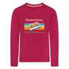 Friedrichshain Hippest Neighborhood - Kinder Langarmshirt - dunkles Pink