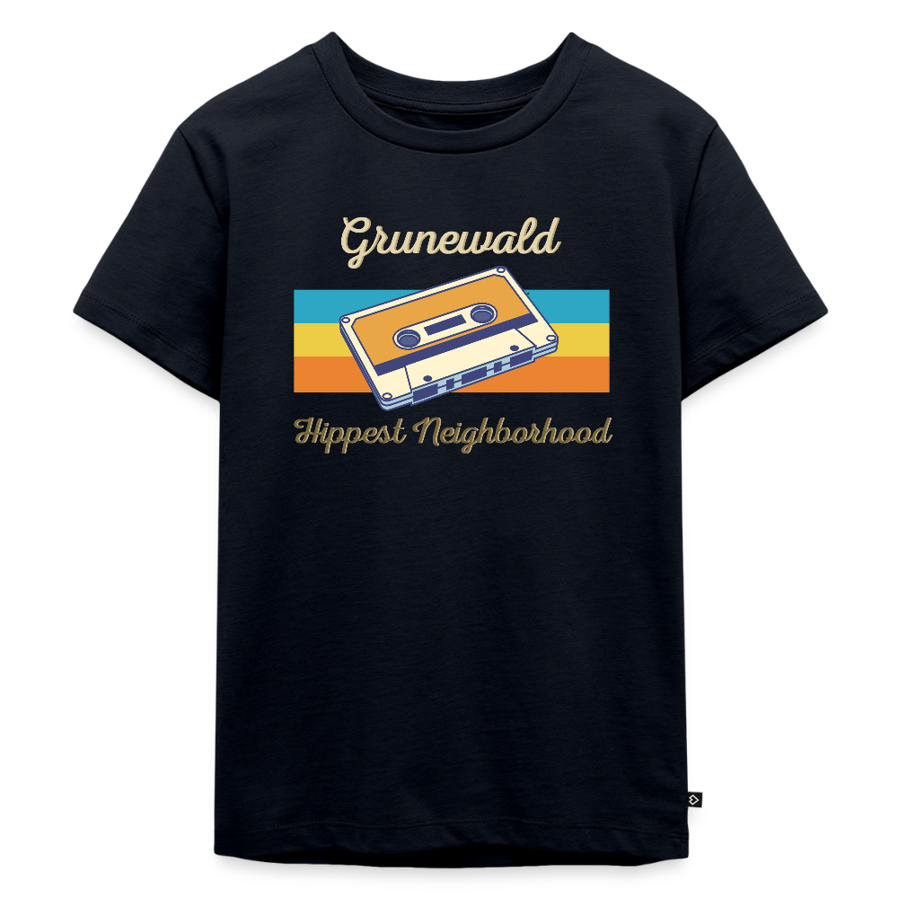 Grunewald Hippest Neighborhood - Kinder Premium T-Shirt - Navy