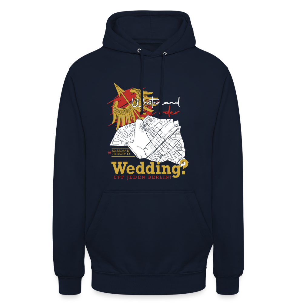 Westerland oder Wedding - Unisex Hoodie - Navy