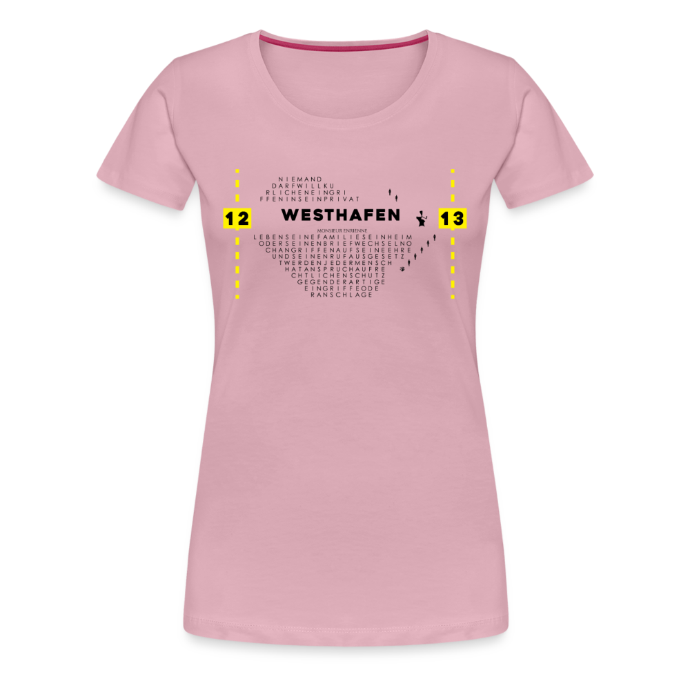 Westhafen - Frauen Premium T-Shirt - Hellrosa