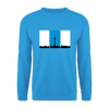 Berliner Skyline in Streifen - Unisex Pullover - Meeresblau