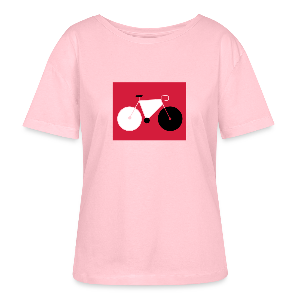 Berliner Tretmühle - Relaxed Rundhals Frauen Bio-T-Shirt - Hellrosa