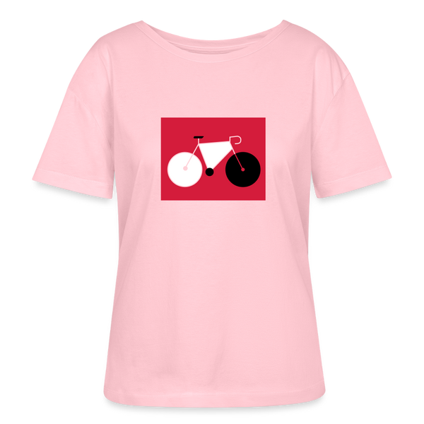 Berliner Tretmühle - Relaxed Rundhals Frauen Bio-T-Shirt - Hellrosa