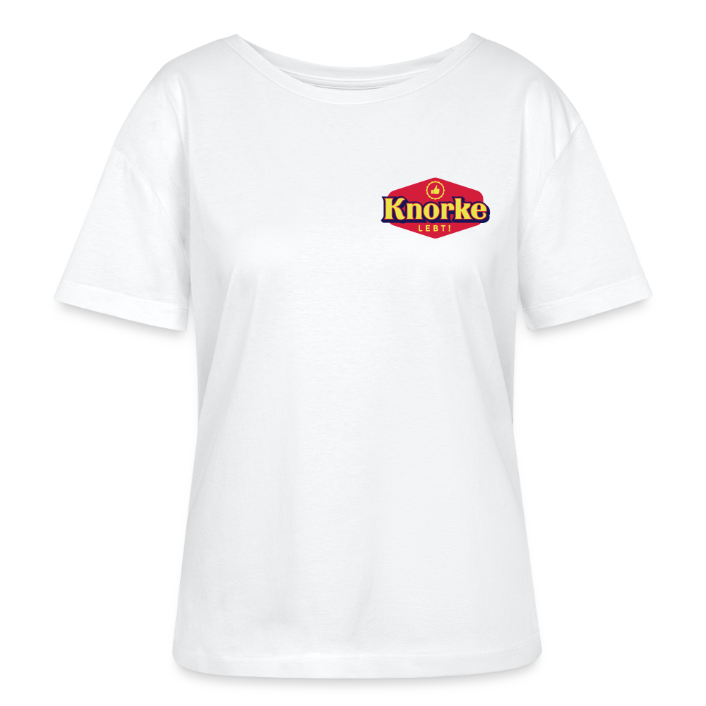 KNORKE lebt! - Relaxed Rundhals Frauen Bio-T-Shirt - Weiß