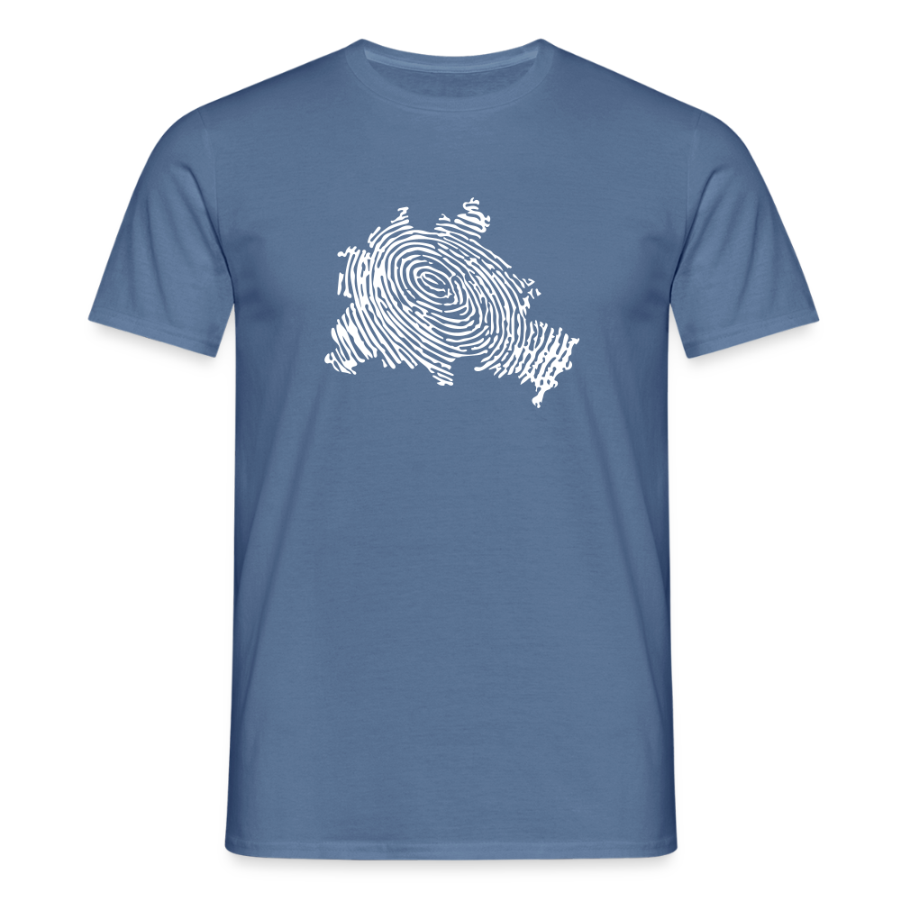 Berliner Finger - Männer Premium T-Shirt - Taubenblau