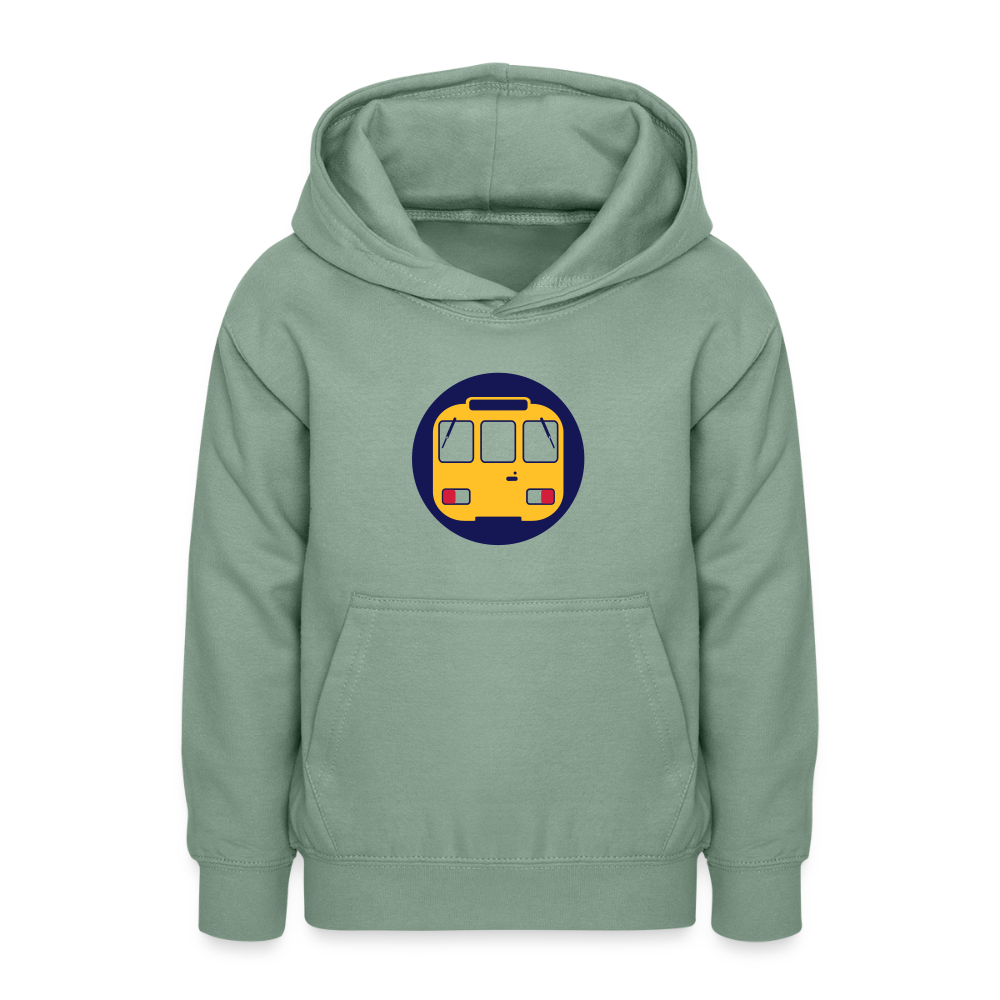 U-Bahntunnel - Teenager Hoodie - Graugrün