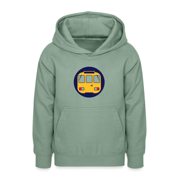 U-Bahntunnel - Teenager Hoodie - Graugrün