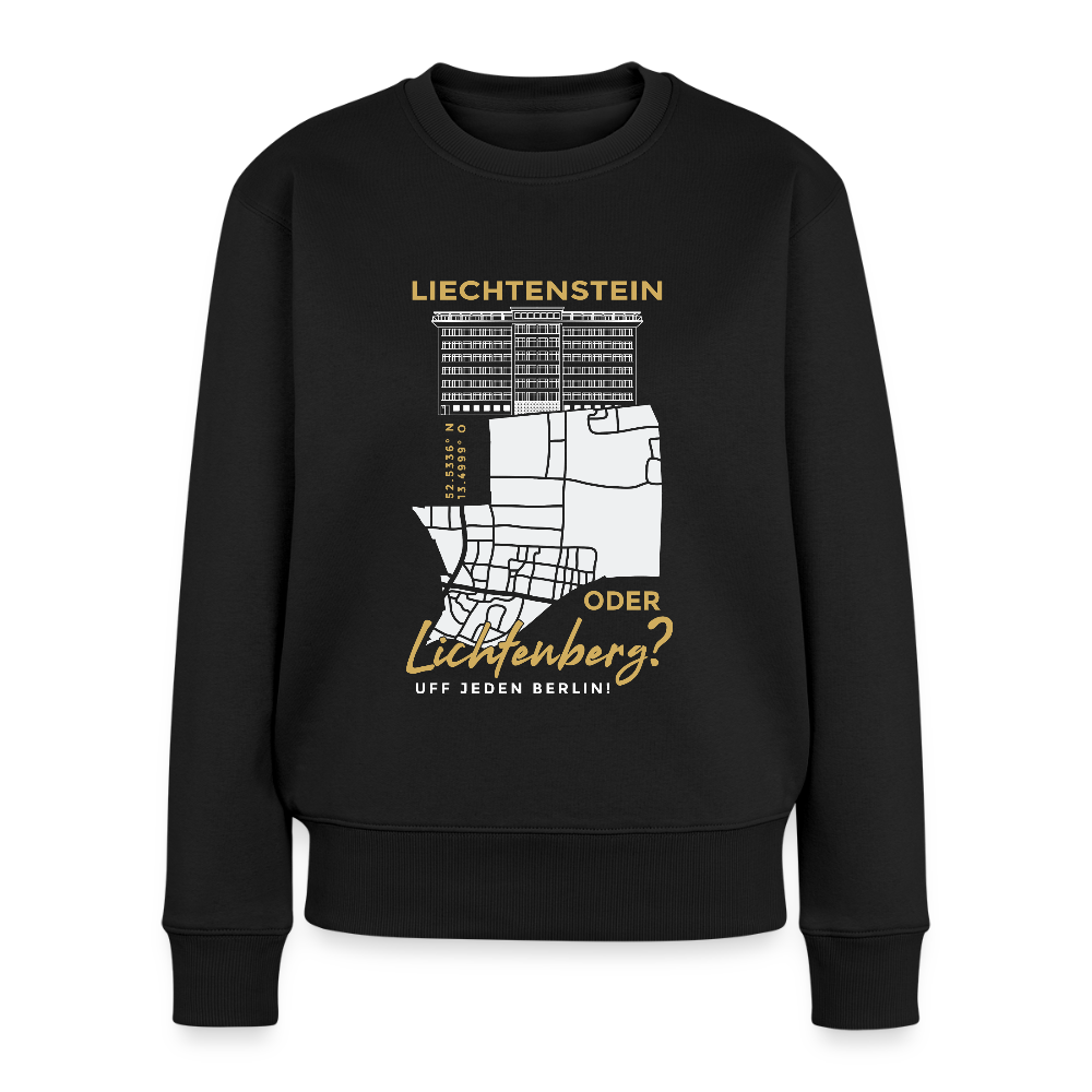 Liechtenstein oder Lichtenberg - Frauen Premium Pullover - Schwarz
