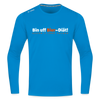 Bin uff Bier-Diät! (schon 3 Tage valorn) - Männer Sport Langamshirt - Saphirblau