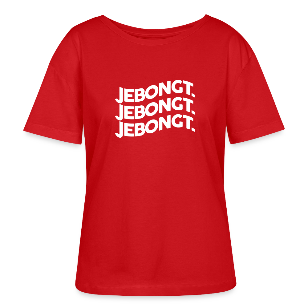 Jebongt! - Relaxed Rundhals Frauen Bio-T-Shirt - Rot