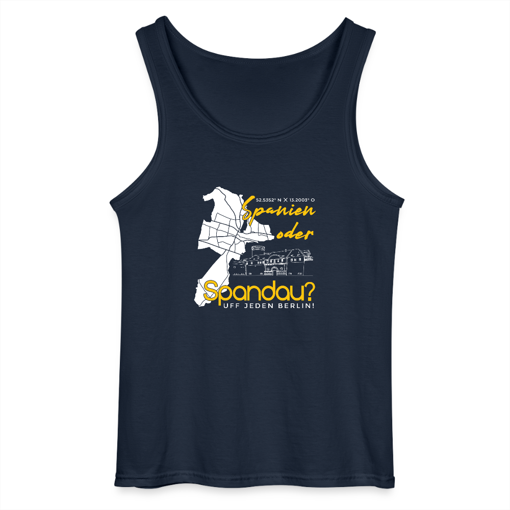 Spanien oder Spandau - Männer Tank Top - Navy