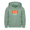 S42 - Kinder Hoodie - Graugrün