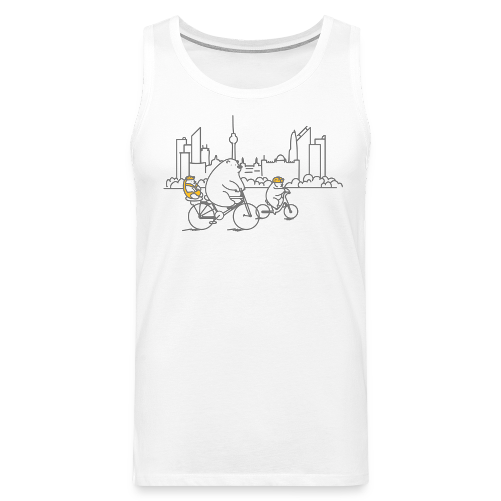 Fahrradtour Berlin - Männer Premium Tank Top - Weiß