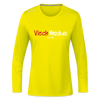 Viech Modus 100% - Frauen Sport Langarmshirt - Neongelb