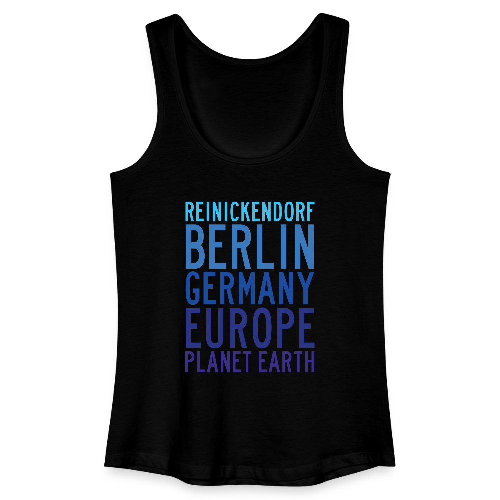 Reinickendorf Planet Earth - Frauen Bio Tank Top - Schwarz
