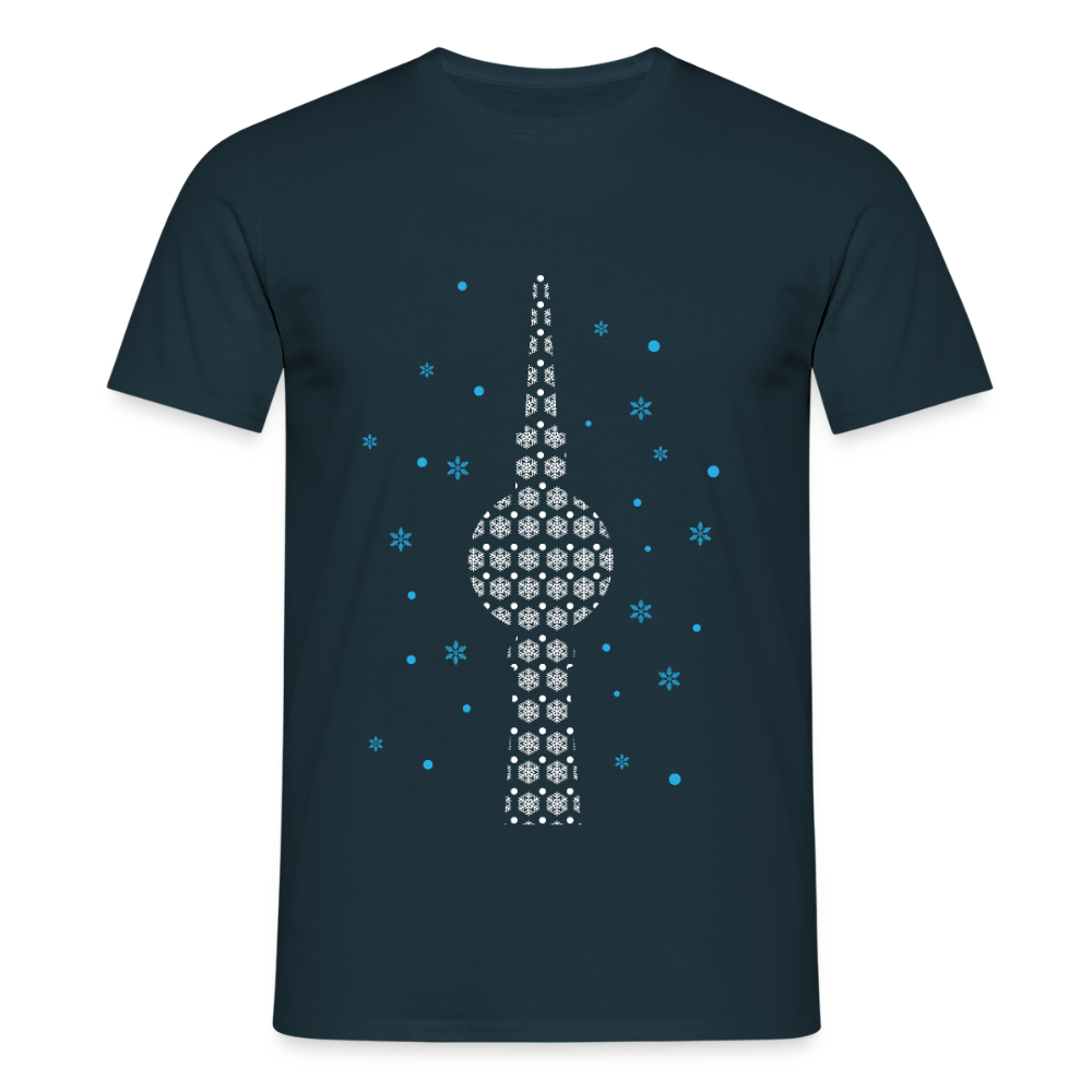 Fernsehchristbaum - Männer Premium T-Shirt - Navy
