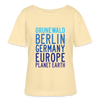 Grunewald Planet Earth - Relaxed Rundhals Frauen Bio-T-Shirt - Creme
