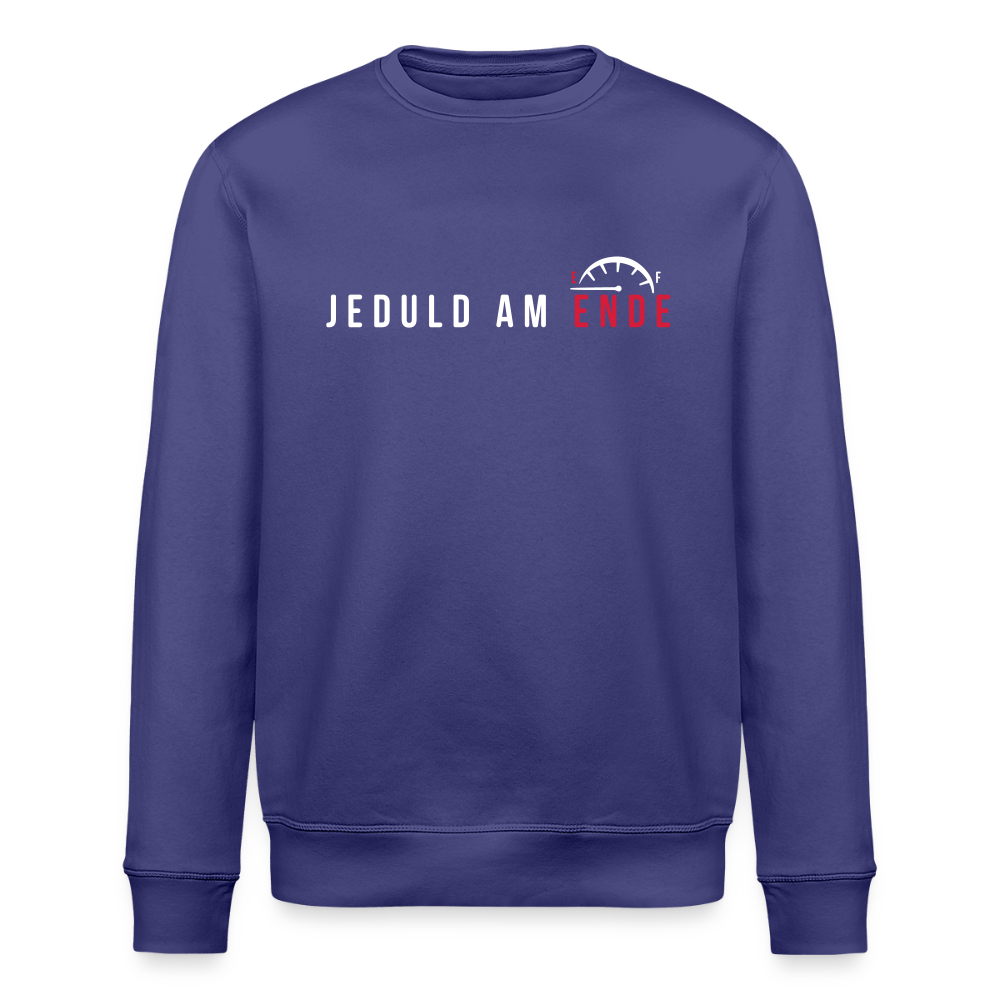 Jeduld am Ende - Unisex Bio Sweatshirt - Dämmerung