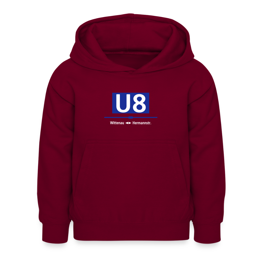 U8 - Kinder Hoodie - Bordeaux