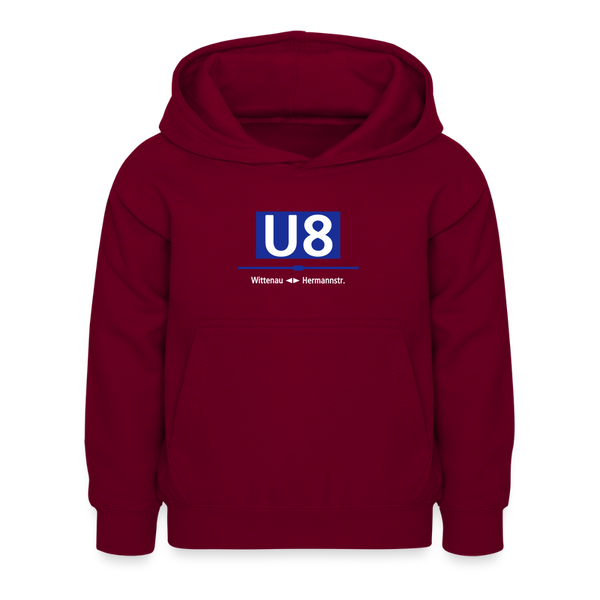 U8 - Kinder Hoodie - Bordeaux